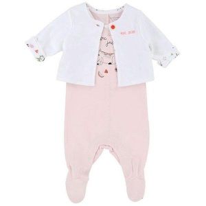 Little Marc Jacobs Unicorn Pajamas & Cardigan Set Baby Girl 1 Month Pale Pink
